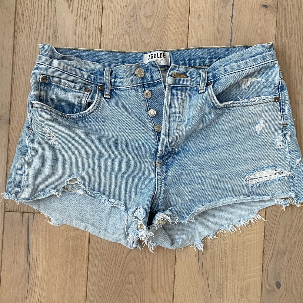 Agolde Parker Vintage loose fit cut off shorts